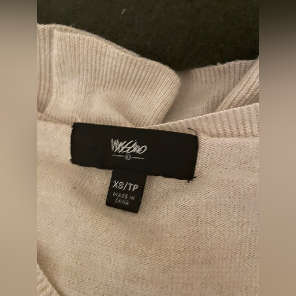 Missimo Cream Long Sleeve Sweater Top
